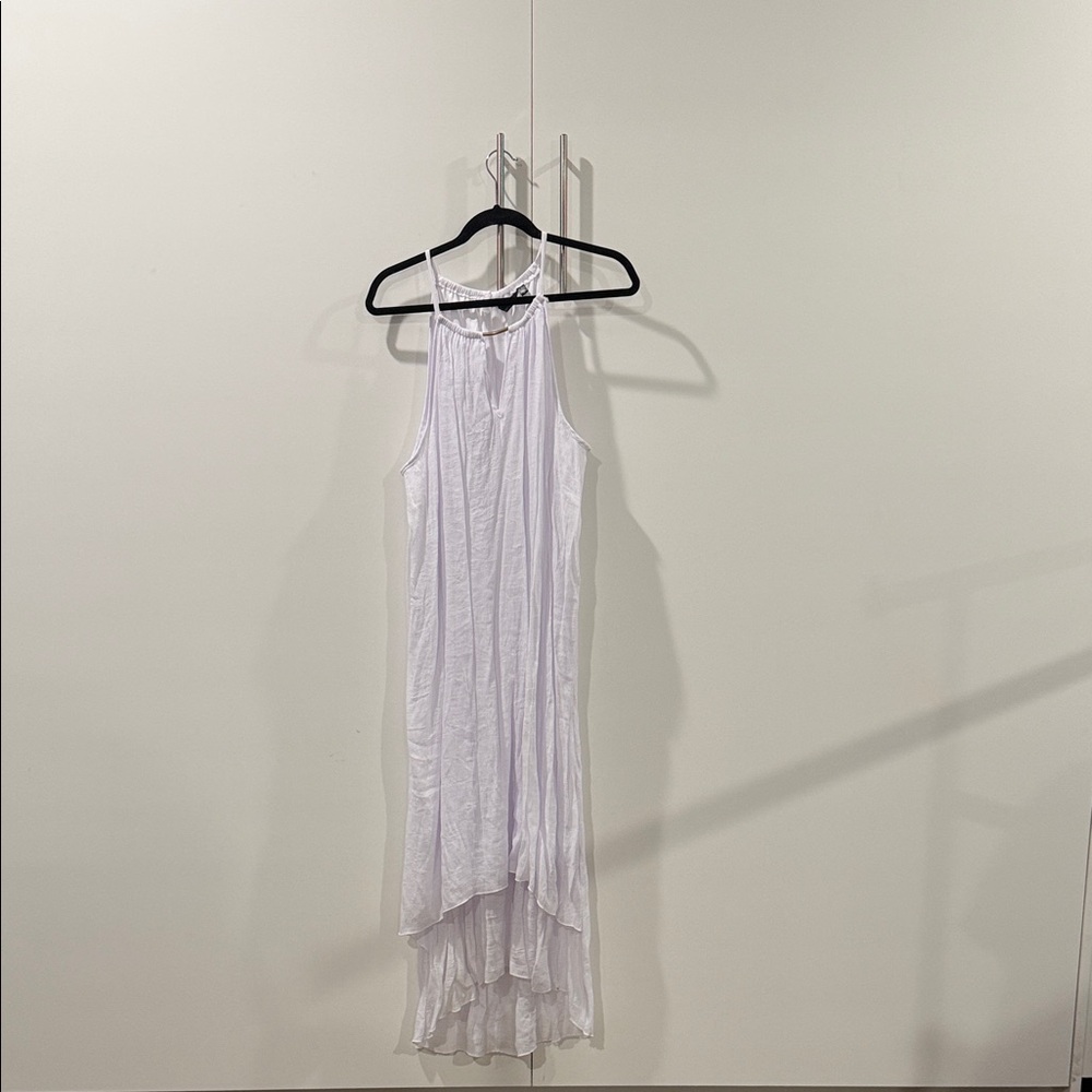 SHEIN White High-Low Summer Dress